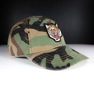 NWT Polo Ralph Lauren Men's Camo Tiger Patch Golf/Baseball Cap, Adjustable Strap